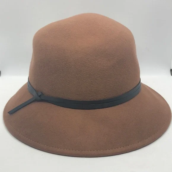Wool Brown Bucket Hat - Picture 1 of 3